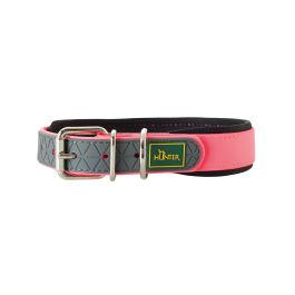 Hunter ovratnica za pse Convenience Comfort M/L 55 cm, neon roza