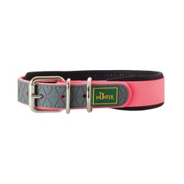 Hunter ovratnica za pse Convenience Comfort L 60 cm neon roza