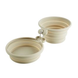 Hunter potovalna zložljiva silikonska plastenka List bež, 350/750 ml