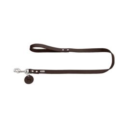 Hunter povodec za pse 13 mm/110 cm, usnje temnorjava