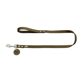 Hunter povodec za pse 13 mm/110 cm, usnje olivno zelena