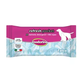 Inodorina Refresh Talcum žepni vlažni robčki 15 kos