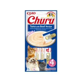 Churu Cat Priboljšek Puree Tunina z govedino 4x14 g