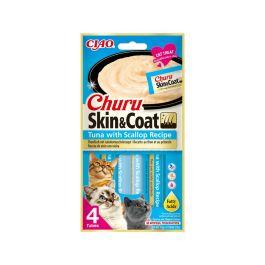 Churu Cat priboljšek Skin&Coat Tuna s aromo školjk 4x14 g