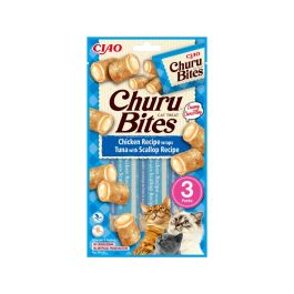 Churu Cat priboljšek Bites Rolice piščanec,tuna in školjke 3x10 g