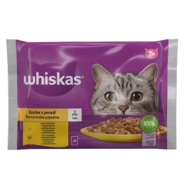 Whiskas Cat Senior izbor perutnine v želeju 4 × 85 g