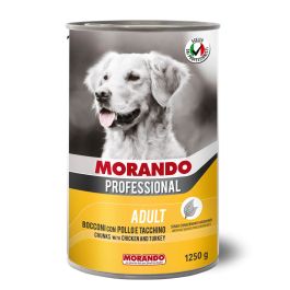 Morando Professional Prof Adult Koščki Piščanec in Puran 1250g konzerva