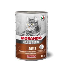 Morando Professional Cat Prof Adult Koščki Divjačina in Kunec 405g konzerva