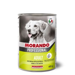Morando Professional Prof Adult Koščki Teletina in grah 405g konzerva