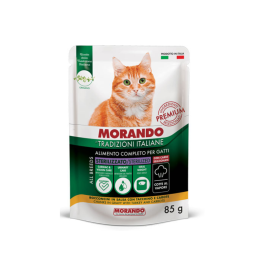 Morando Tradizioni Cat Adult Sterilized kosi purana in korenje v omaki 85 g a