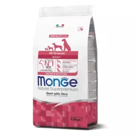 Monge dog Govedina in Riž 2,5 kg