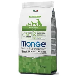 Monge dog Zajec z Rižem in Krompirjem 2,5 kg