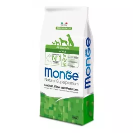 MONGE dog All Mono Adult Zajec, Riž, Krompir 12 kg