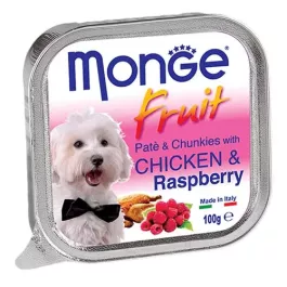 MONGE fruit dog Piščanec/Malina 100 g