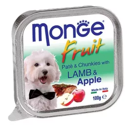 MONGE fruit dog Jagnj/Jabolko 100 g