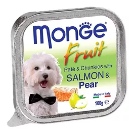 MONGE fruit dog Losos/Hruška 100 g