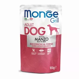 MONGE dog Grill Govedina 100 g vrečka