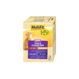 MultiFit Cat Jelly Junior Fish & Classic Mix Multipack 12x100g