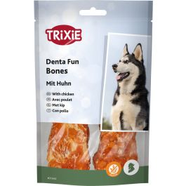 Trixie priboljšek za pse Dentafun Bones s piščancem 11 cm, 2x60 g