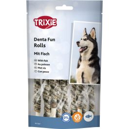 Trixie priboljšek za pse Dentafun Rolls riba 12 cm, 10 kos/75 g
