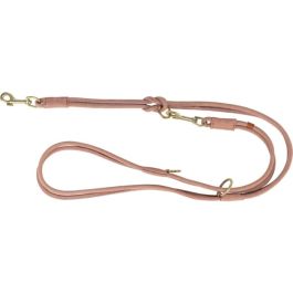 Trixie povodec za pse Pure usnjen nastavljiv M-L 2 m/20 mm roza