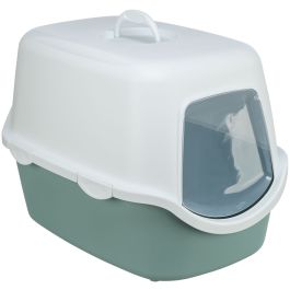 Trixie zaprti WC za mačke Vico 40 × 40 × 56 cm, zeleno/bel
