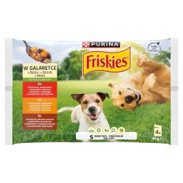 Friskies Adult multipack meso in zelenjava 4x85 g