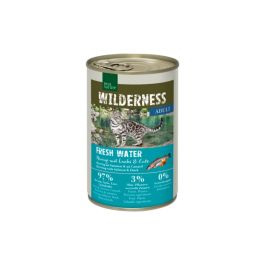 Real Nature Cat Wilderness Adult Fresh Water sled z lososom in raco 400g konzerv