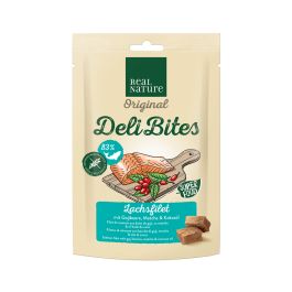 Real Nature Priboljšek Deli Bites lososov file z goji jagodami in matcho 150g