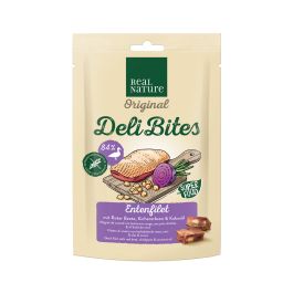 Real Nature Priboljšek Deli Bites račji file z rdečo peso in čičeriko 150g