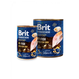 Brit Premium by Nature riba z ribjo kožo, konzerva