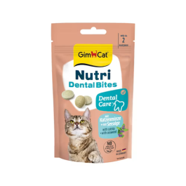 GimCat priboljšek za mačke Dental Bites s catnipom i algama 40 g