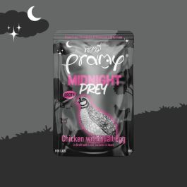 Pramy Cat Midnight Prey piščanec s prepeličjim jajcem v juhi 60 g