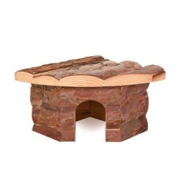 Trixie lesena hiška za glodavce Jesper za morske prašičke 32x13x21 cm