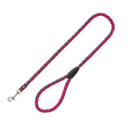 Trixie Povodec Cavo S-M 100 cm/12mm temno roza/siva
