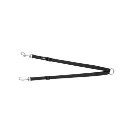 Trixie Premium Razdelilec za dva psa XS-M 40-70 cm/15mm črn