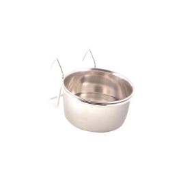 Trixie posoda kovinska za ptice z nosilcem 0,15 l/fi-7 cm