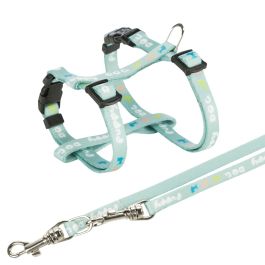 Trixie oprsnica z povodcem za pse Junior M-L 27-45 cm/10 mm 2 m mint