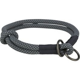 Trixie polzatezna ovratnica za pse Soft Rope M 45 cm/fi-10 mm črna/siva
