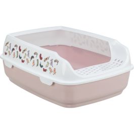 Trixie WC posoda za mačke z visokim robom 38x20x50 cm roza