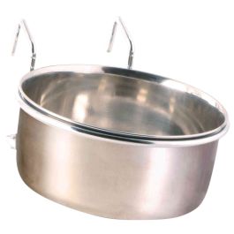 Trixie posoda za ptice kovinska z nosilcem 0,6 l/fi-12 cm