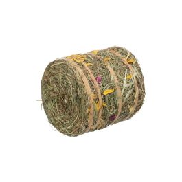 Trixie Priboljšek za glodavce Zvitek sena s cvetjem 500 g