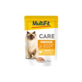 MultiFit Cat Care Adult Indoor piščanec, vrečka 85 g