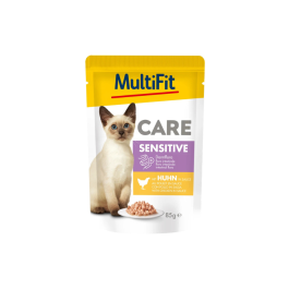 MultiFit Cat Care Adult Sensitive piščanec, vrečka 85 g
