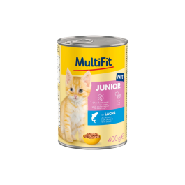 MultiFit Cat Junior pašteta losos, konzerva 400 g