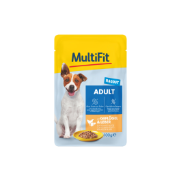 MultiFit Adult perutnina in jetra, vrečka 100 g