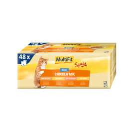 MultiFit Cat Adult mix piščanec v omaki Multipack 48x100 g