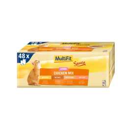 MultiFit Cat Junior mix piščanec v omaki Multipack 48x100 g