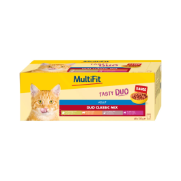MultiFit Cat Adult Duo Classic riba v omaki Multipack 48x100 g
