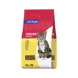 FIT+FUN Cat Adult Sterilised perutnina 2 kg